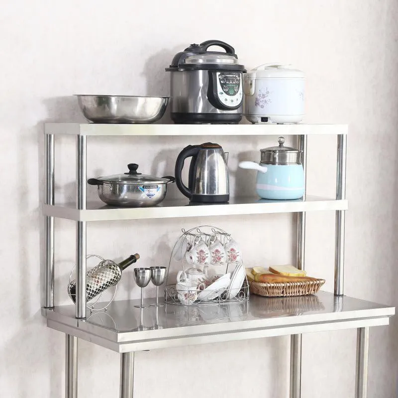 Single Tier Prep Table Overshelf - Silver, Stainless Steel product