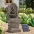 Solar-Powered Water Fountain Rockery Decor with LED Lights