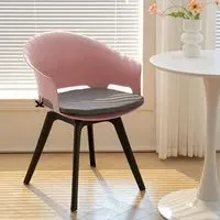 Swivel Plastic Chairs Set of 4 - Grey, Polypropylene