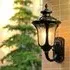 Textured Outdoor Wall Lantern - Black