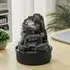 Tiered Rock Tabletop Water Fountain with LED Crystal Ball