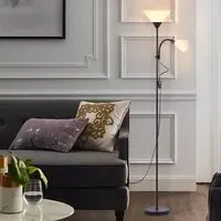 Torchiere Double Head Floor Lamp Adjustable - Metal