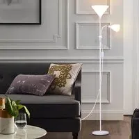 Torchiere Double Head Floor Lamp Adjustable - Metal