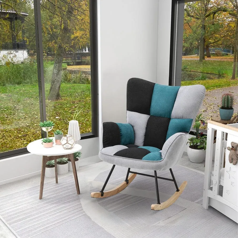 Tufted Rocking Chair - Linen