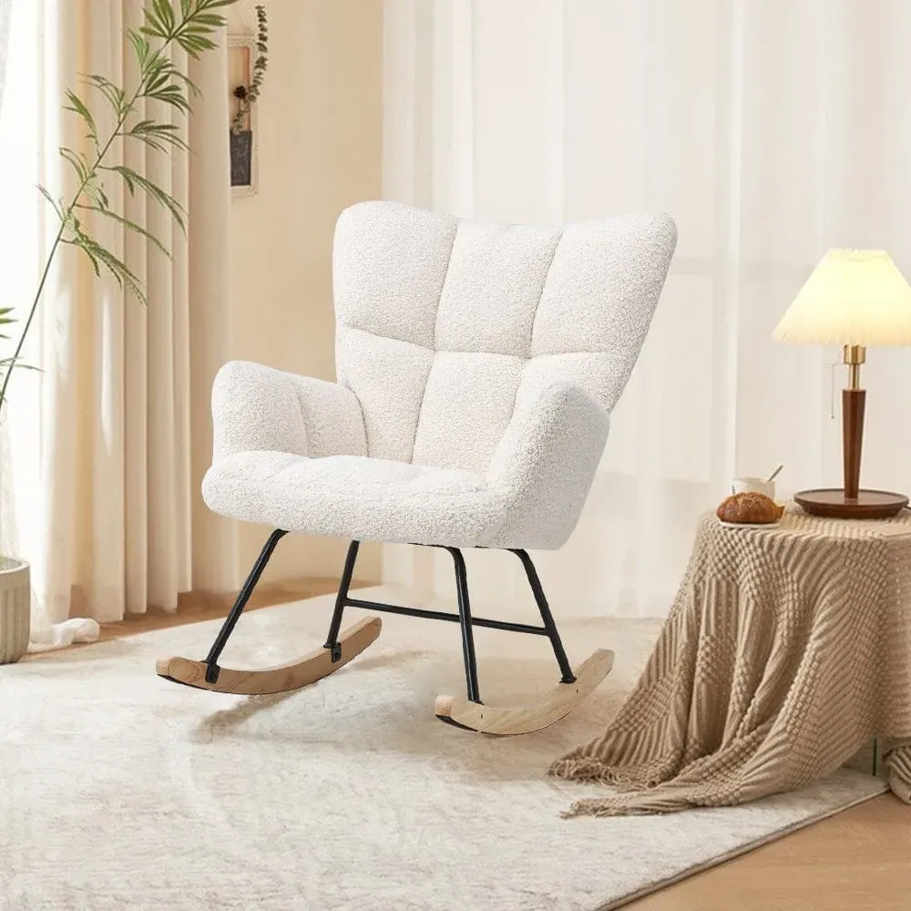 Tufted Rocking Chair - Linen image