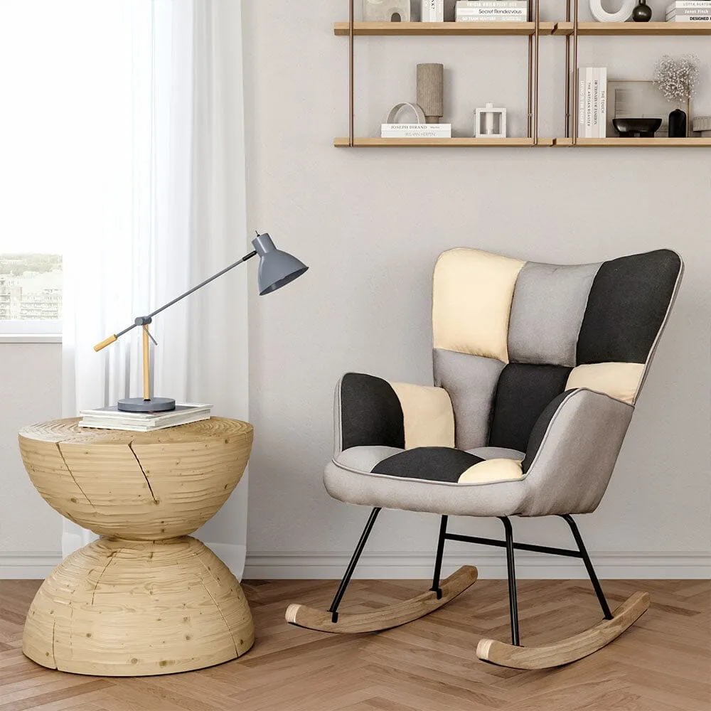 Tufted Rocking Chair - Linen