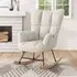 Tufted Rocking Chair - White, Sherpa