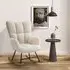 Tufted Rocking Chair - White, Sherpa