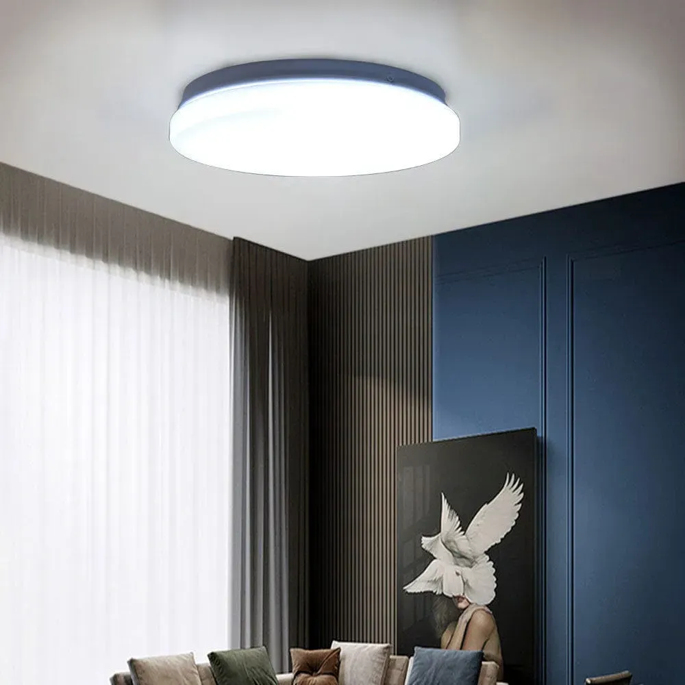 Ultra-Thin LED Ceiling Light - White, Iron