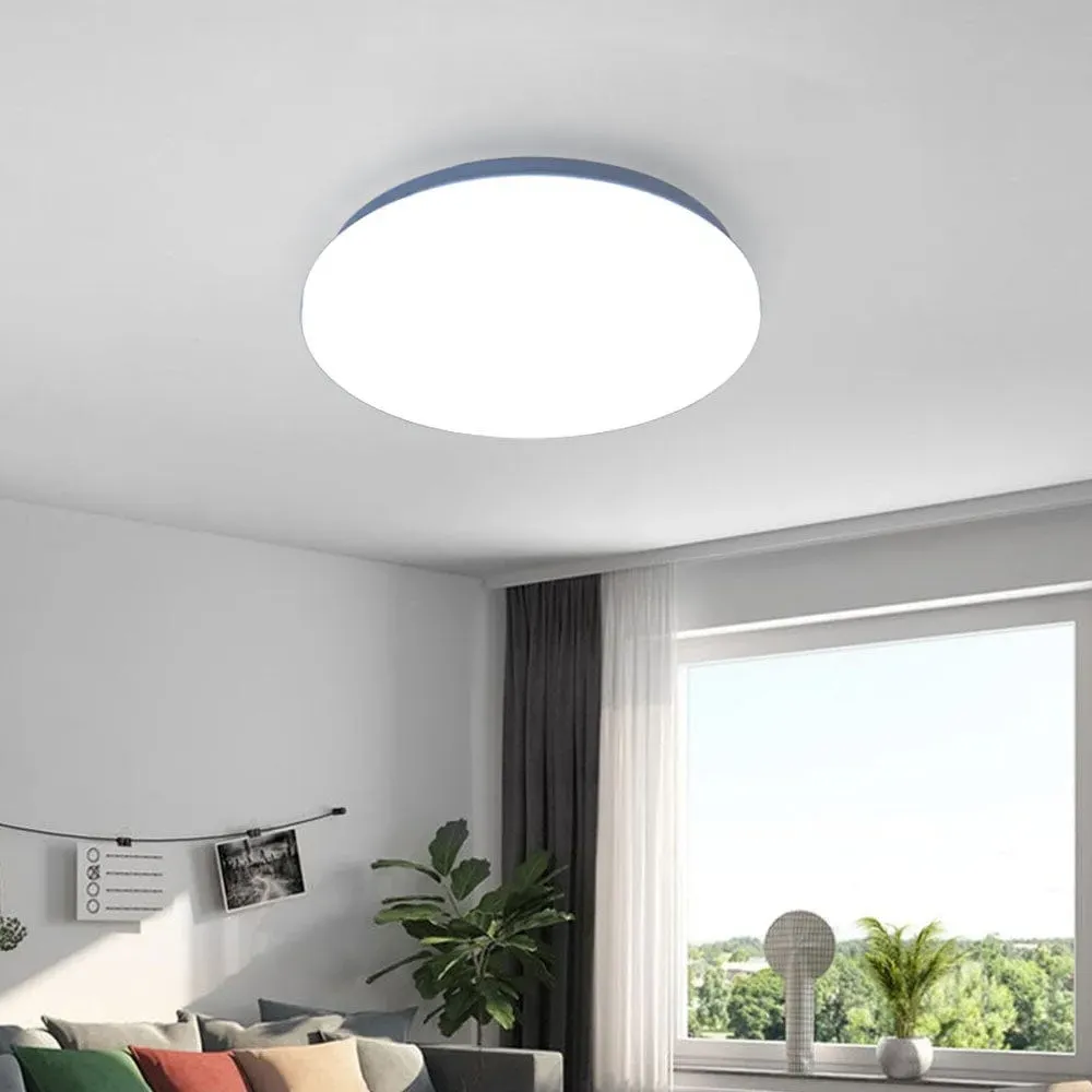 Ultra-Thin LED Ceiling Light - White, Iron
