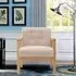 Upholstered Armchair - Linen, Rubberwood