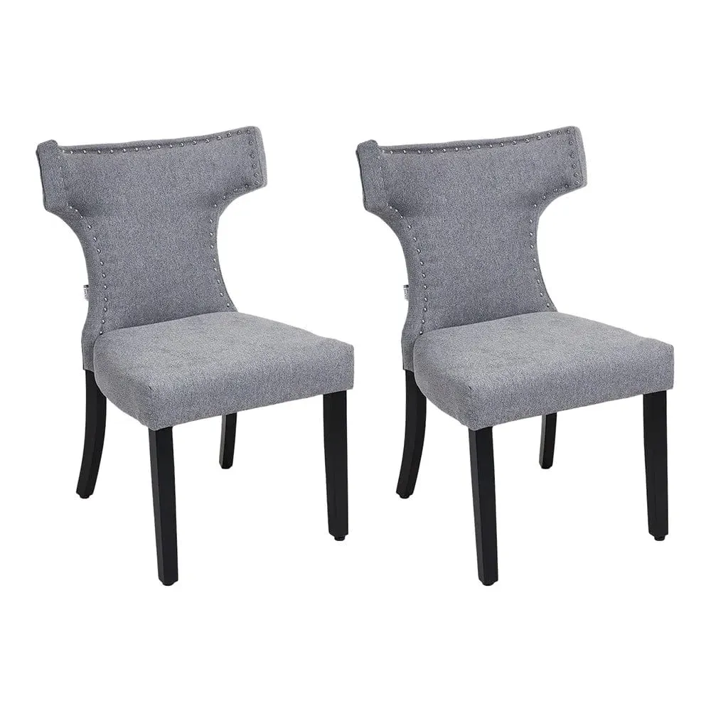 Upholstered Dining Chair with Stud Detail Backrest product