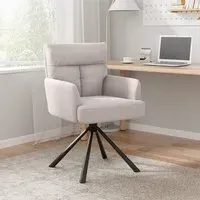 Upholstered Swivel Armchair - Frosted Velvet