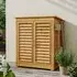Wood Outdoor Storage Cabinet with Shelves - Pine
