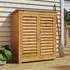 Wood Outdoor Storage Cabinet with Shelves - Pine