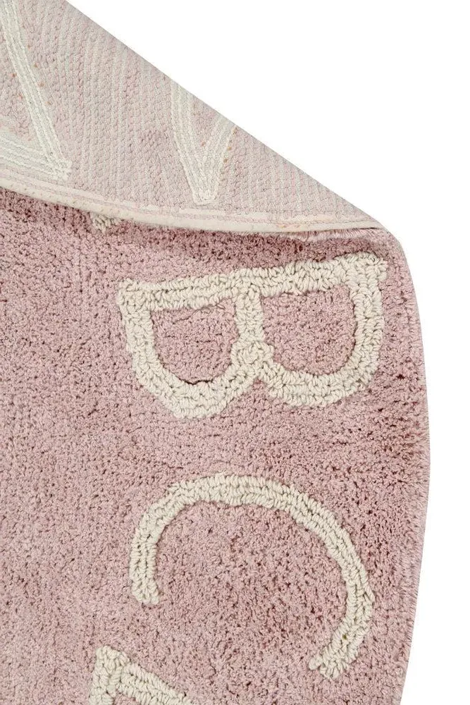 Abc Natural Vintage Round Washable Rug - Nude