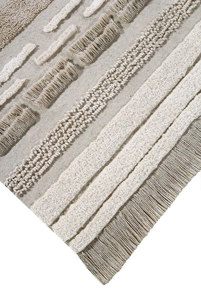 Air Natural Washable Rug - Beige, Cotton