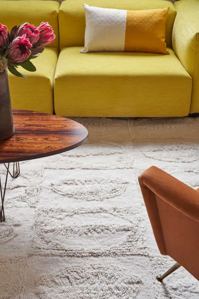 Bahari Area Rug - Beige, Wool