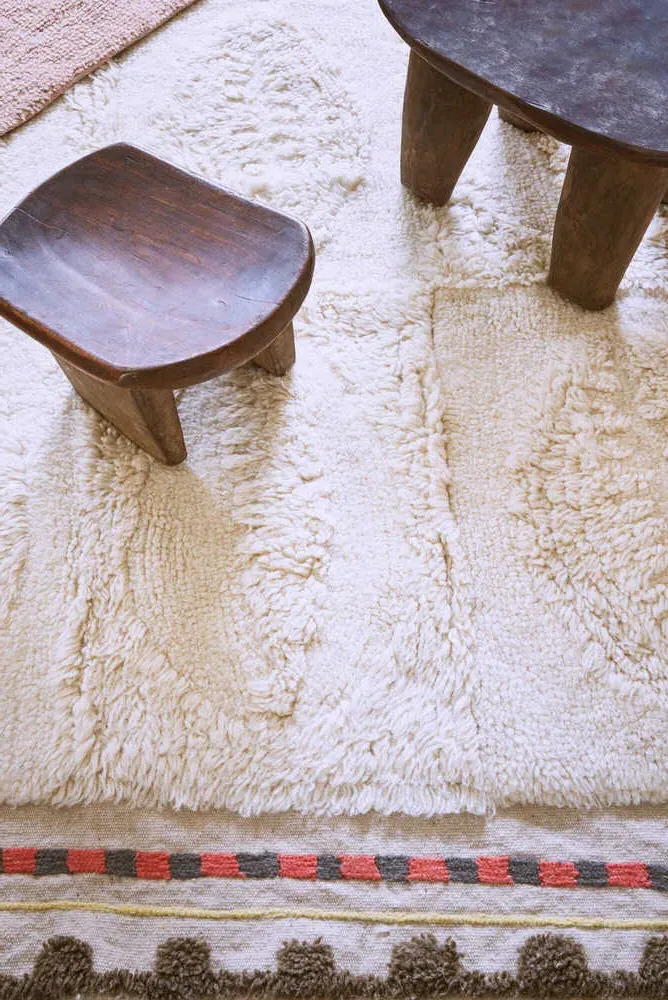 Bahari Area Rug - Beige, Wool