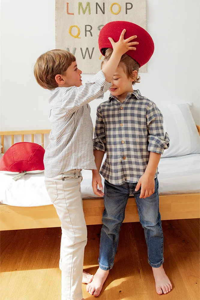Basket Apple Storage Basket - Red, Cotton