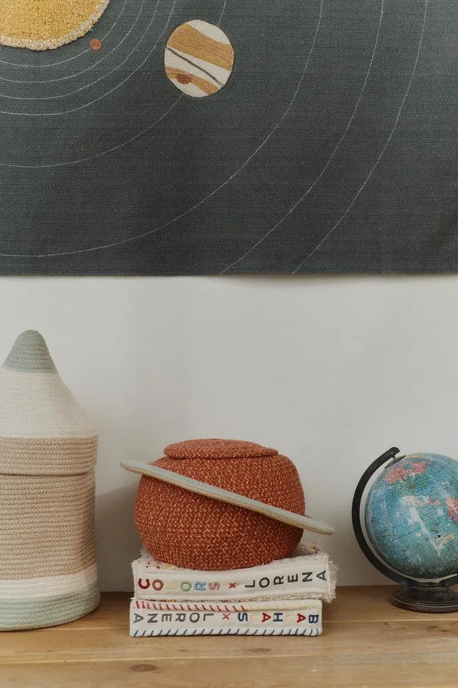 Basket Pencil Storage Basket with Lid - Blue Sage