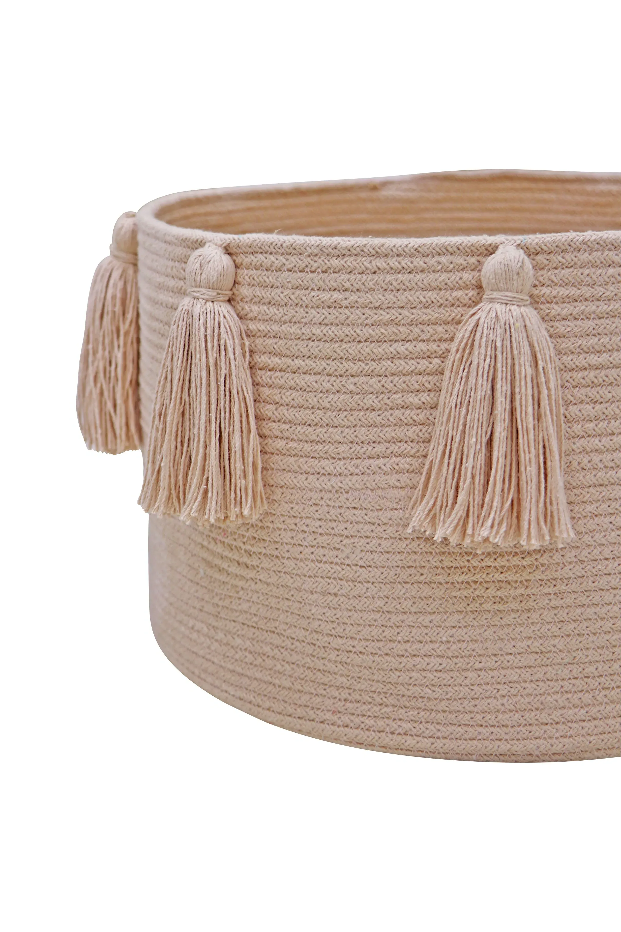 Basket with Tassels - Rose