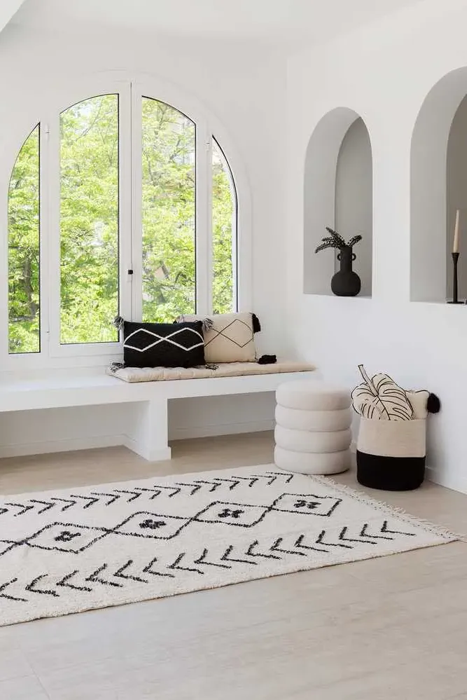 Bereber Rhombs Area Rug - Washable