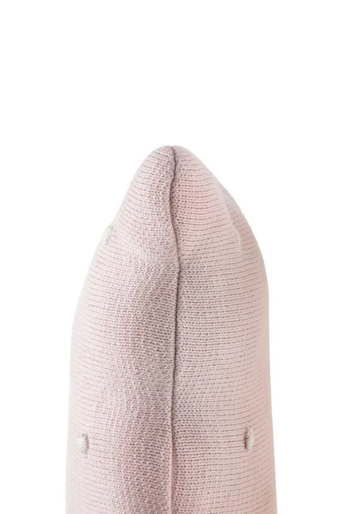 Biscuit Knitted Cushion - Pink