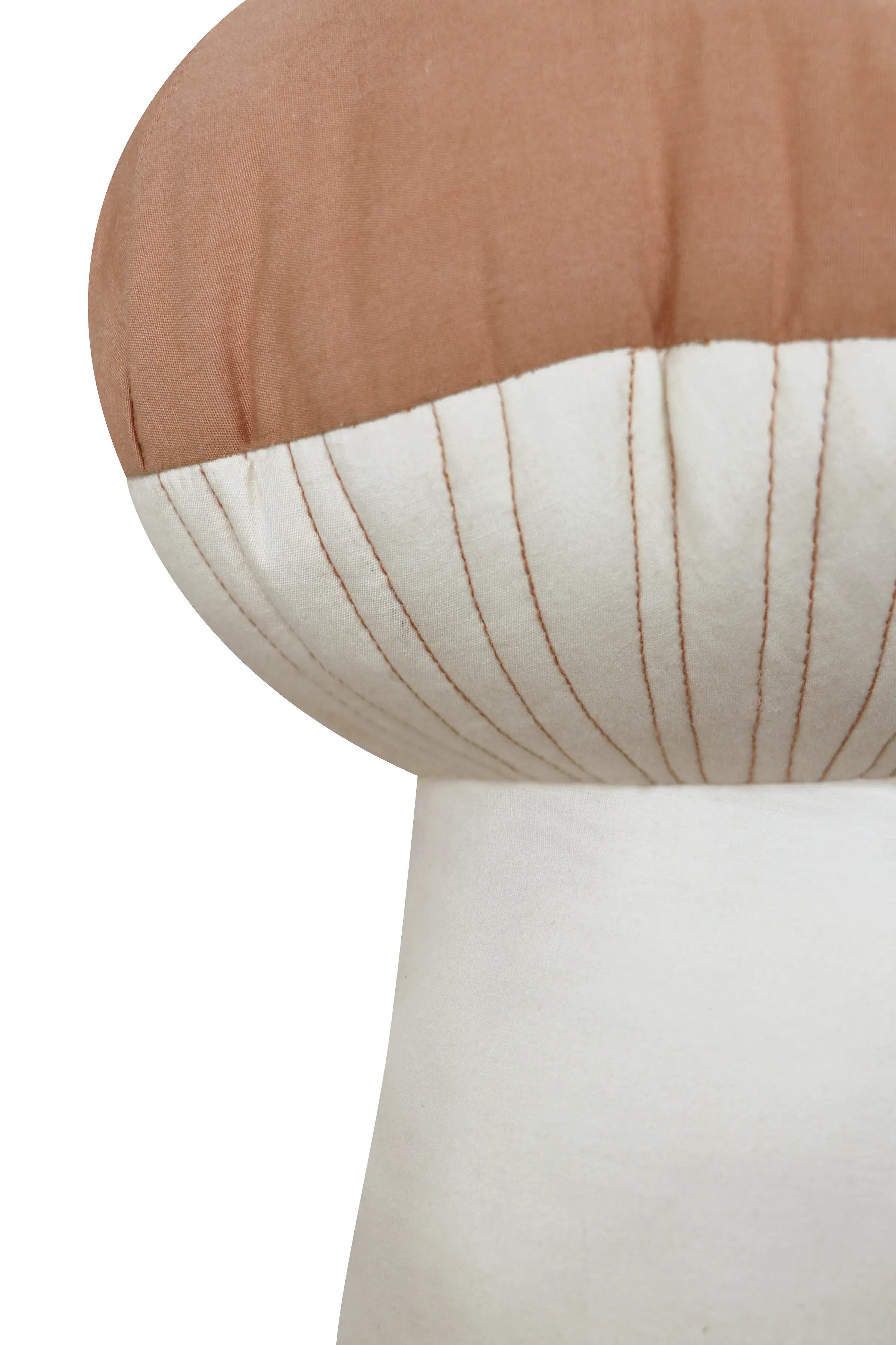 Boletus Round Cushion - Natural, Cotton