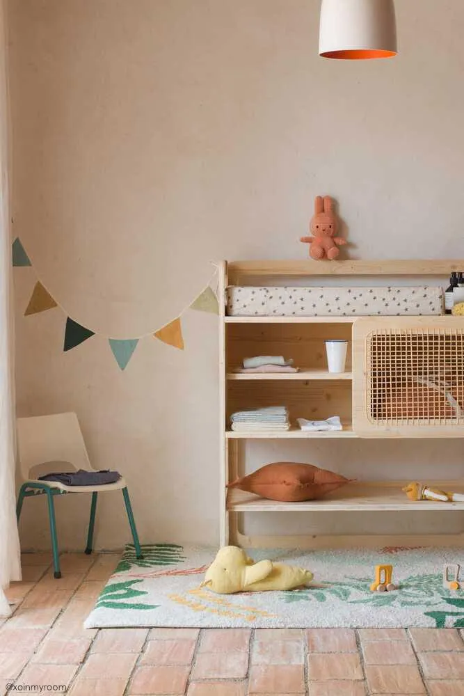 Botanic Plants Area Rug - Multi-Color