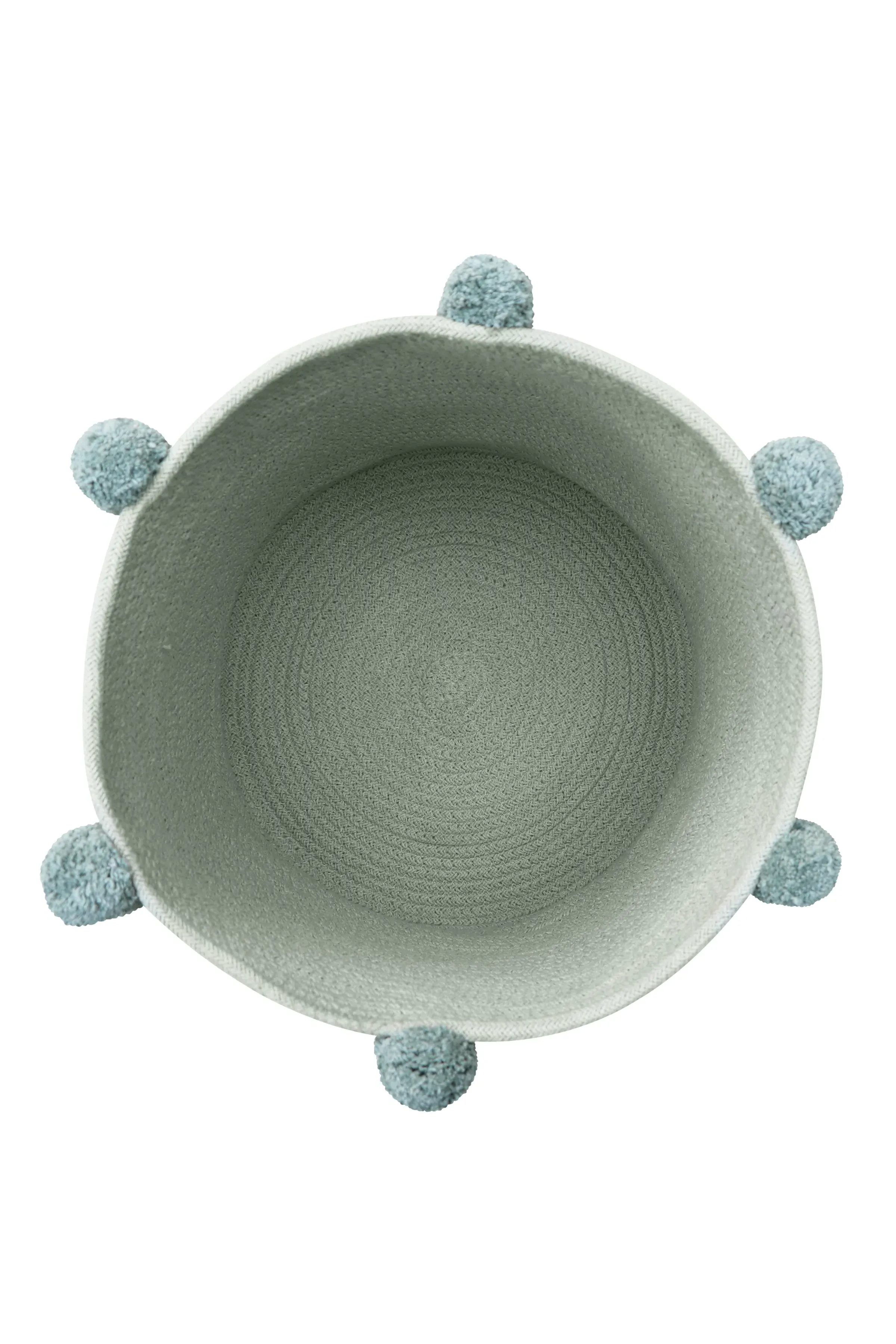 Bubbly Storage Basket - Blue Sage, Cotton