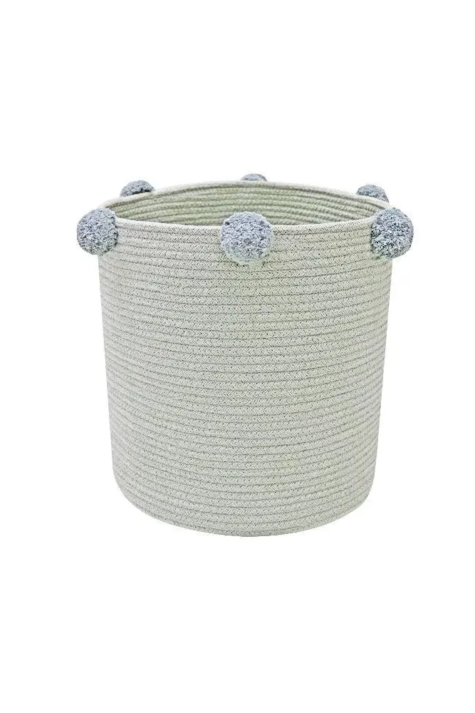 Bubbly Storage Basket - Blue Sage, Cotton image