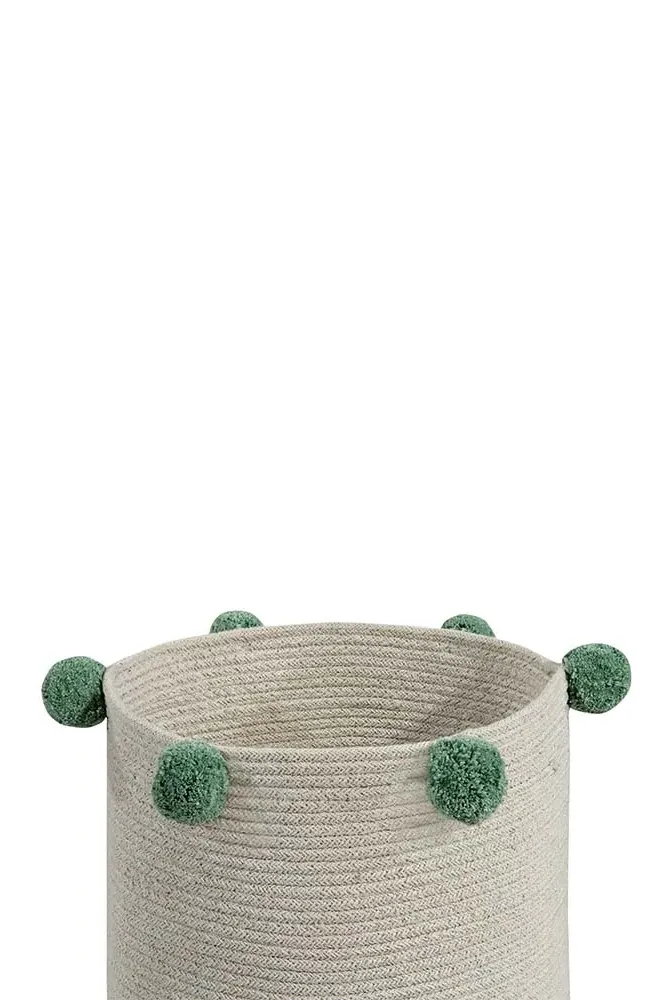 Bubbly Storage Basket - Green, Natural