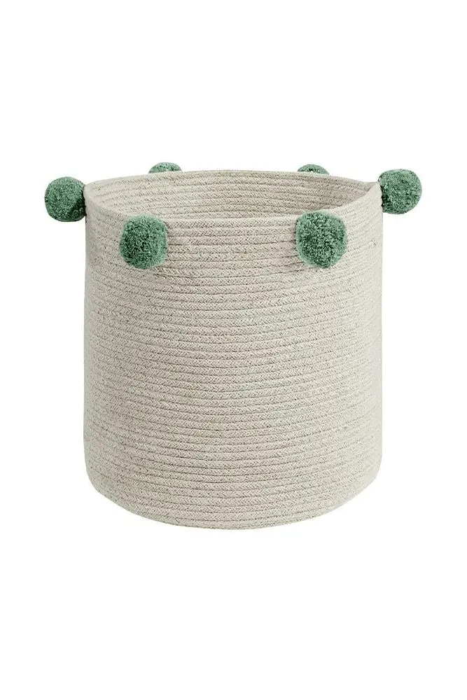 Bubbly Storage Basket - Green, Natural image