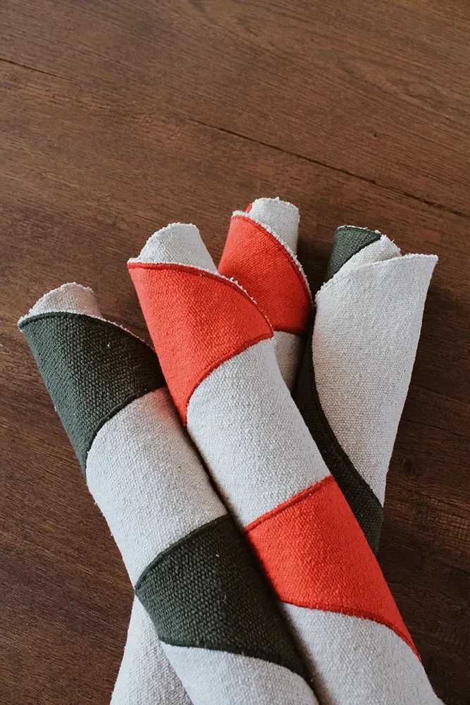 Candy Placemats Set of 4 - Red, Green