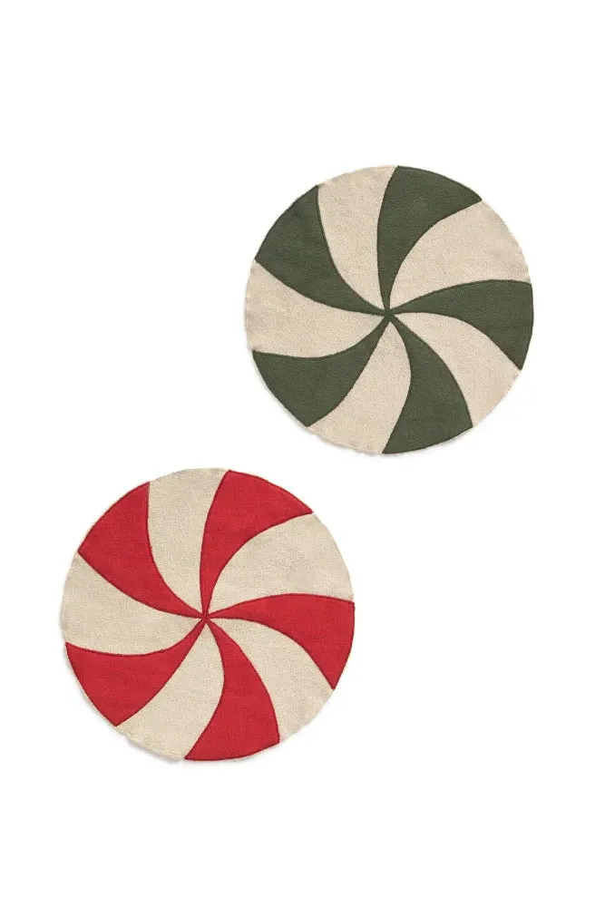 Candy Placemats Set of 4 - Red, Green