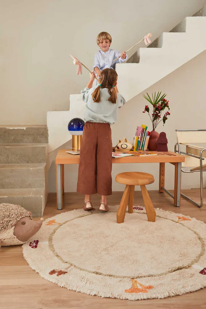 Chanterelle Round Rug - Natural