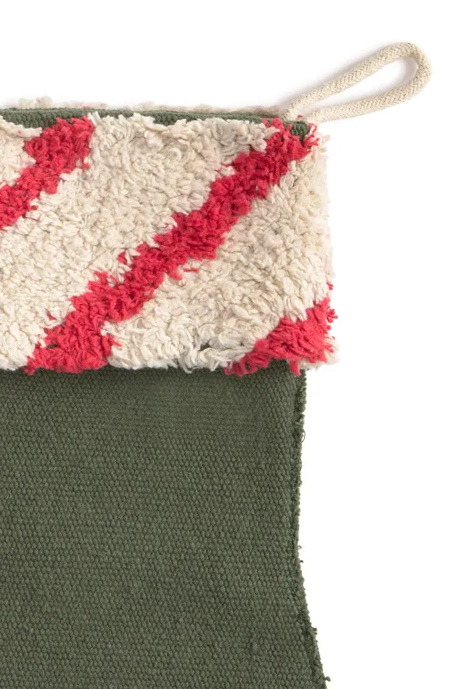 Christmas Stocking Set of 2 - Red, Cotton