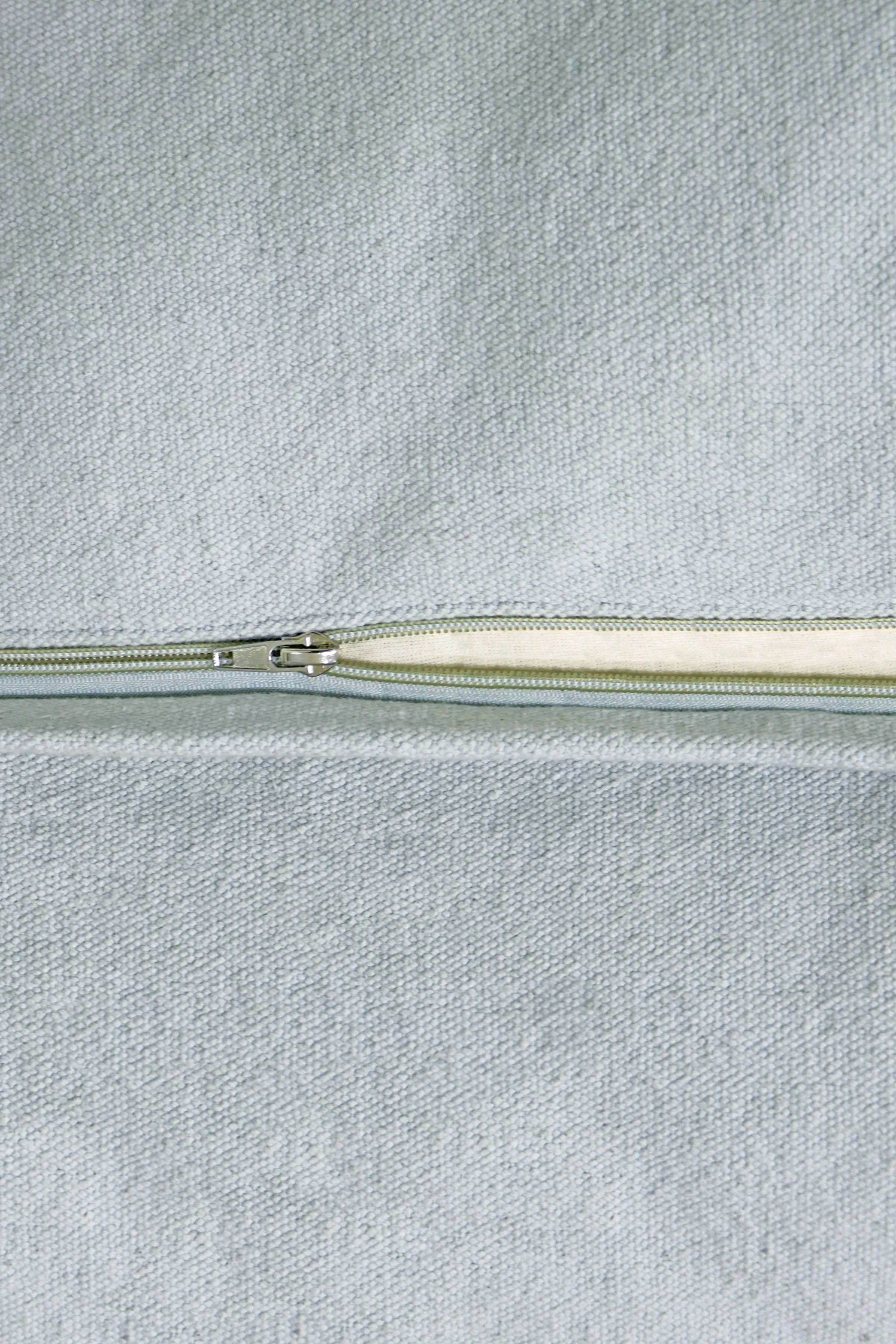 Cleo Small Bean Bag Pouf - Blue Sage, Cotton Canvas