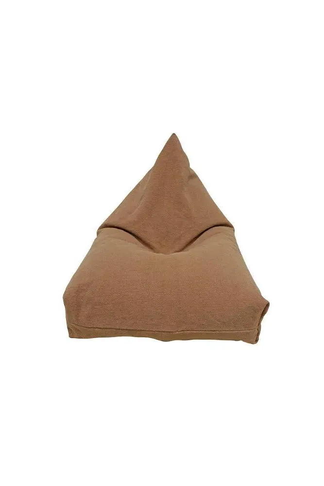 Cleo Small Bean Bag Pouf - Toffee, Cotton Canvas