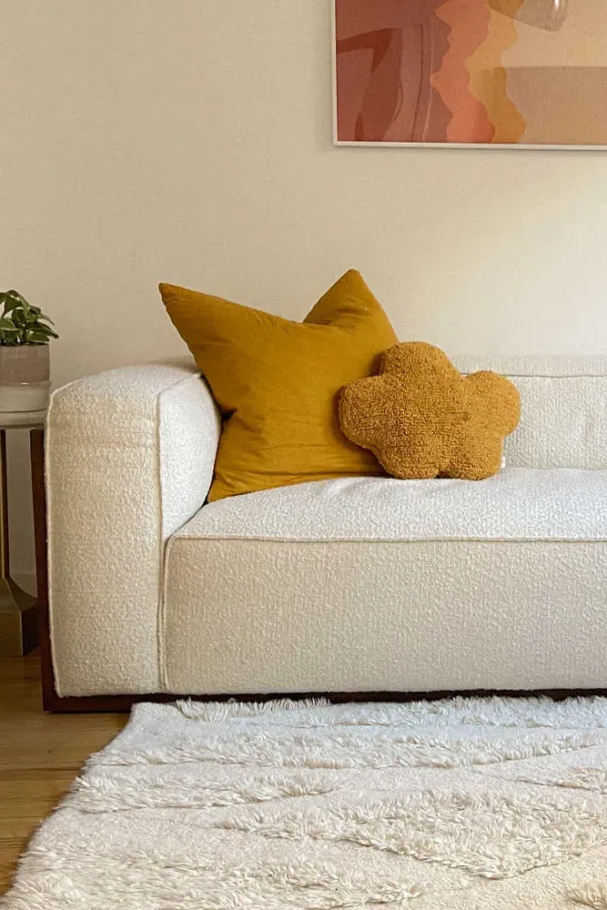 Cloud Cushion - Mustard, Cotton