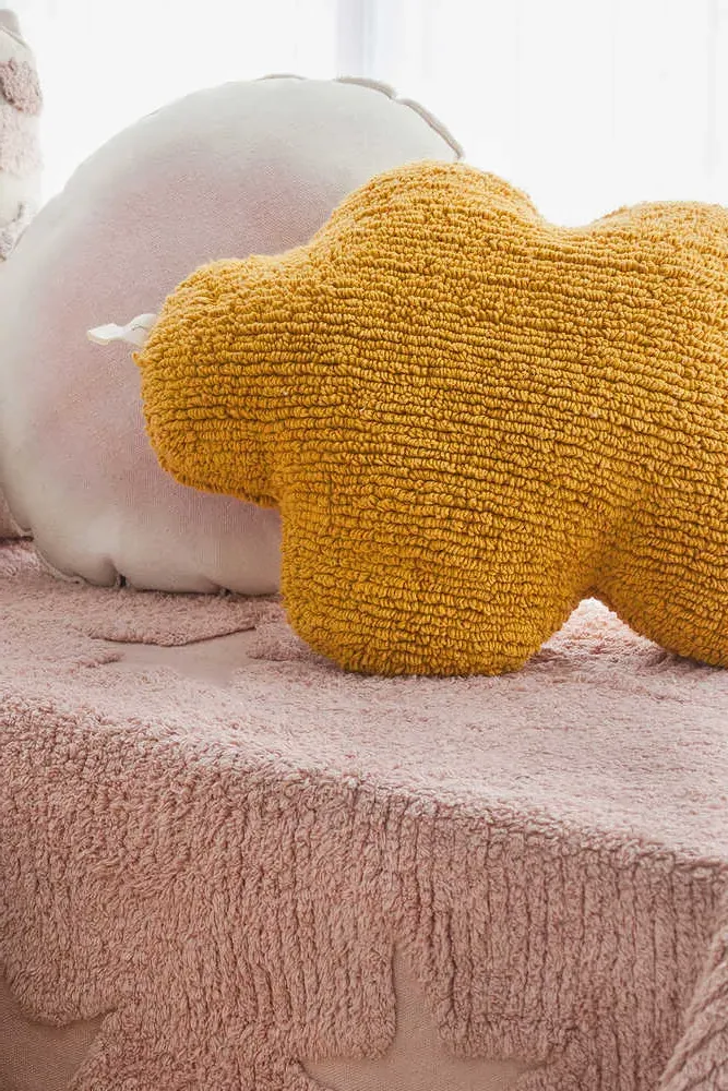 Cloud Cushion - Mustard, Cotton