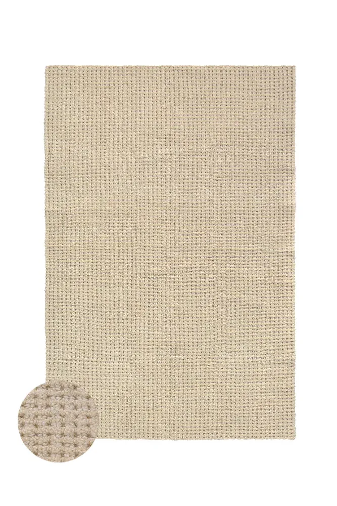 Eden Wool Area Rug - Natural, Sea Shell image