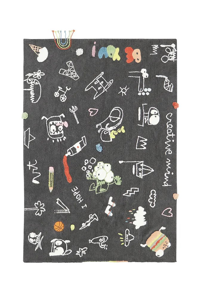 Edgar Plans Artist In You Rug & Book 6'7" x 9'10" - Dark Grey image