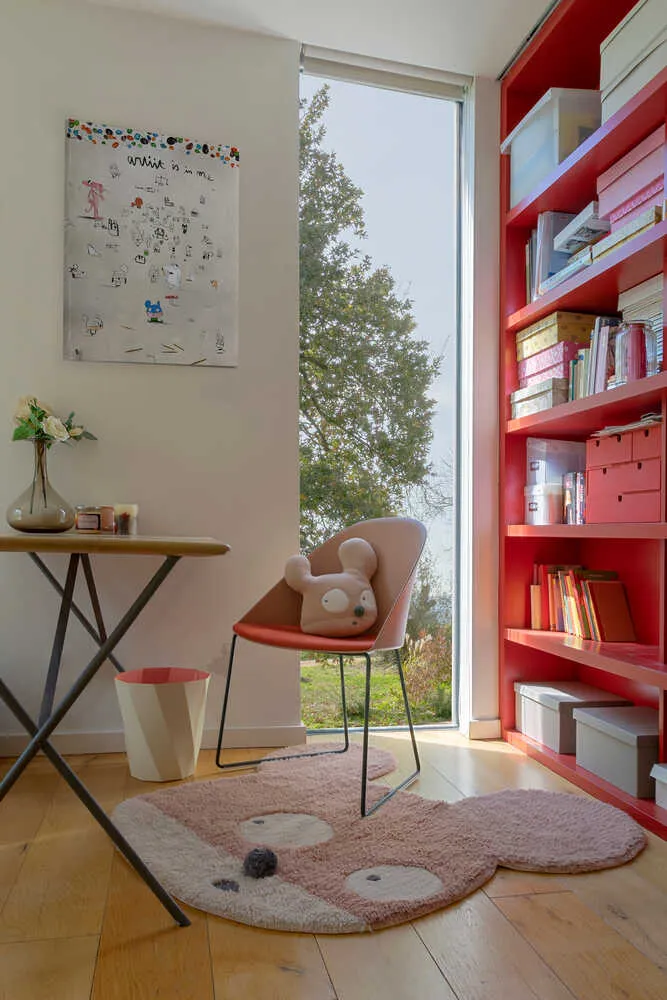 Edgar Plans Woolable Square Rug Miss Mighty Mouse - Multicolor, Wool