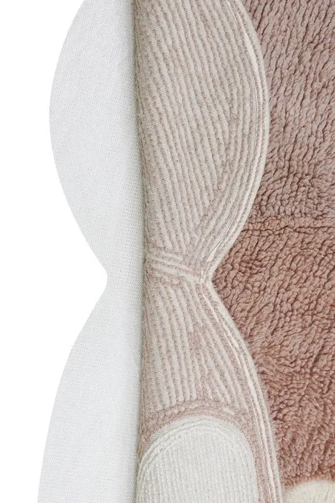 Edgar Plans Woolable Square Rug Miss Mighty Mouse - Multicolor, Wool