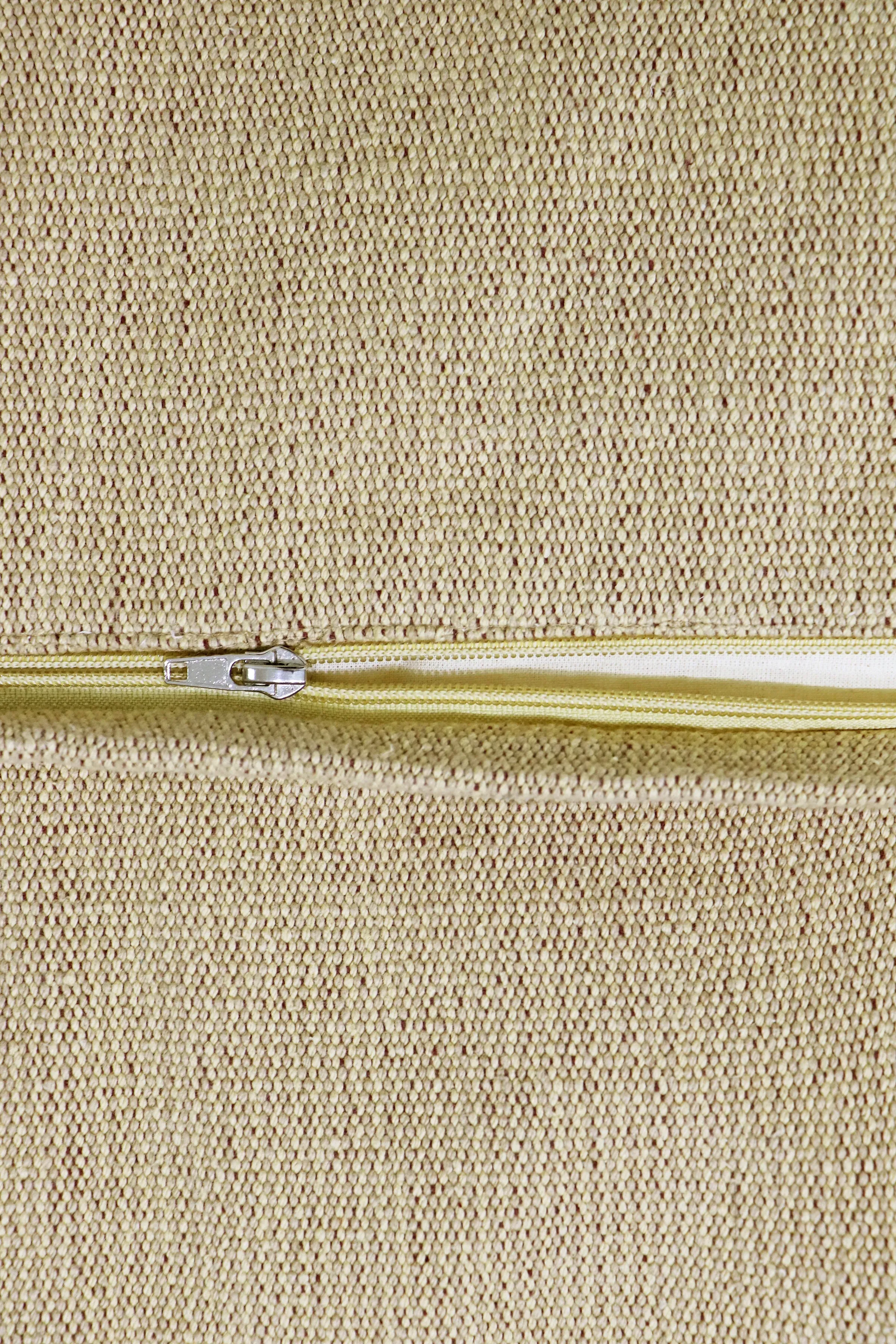 Emily Large Bean Bag Pouf - Beige, Cotton Canvas