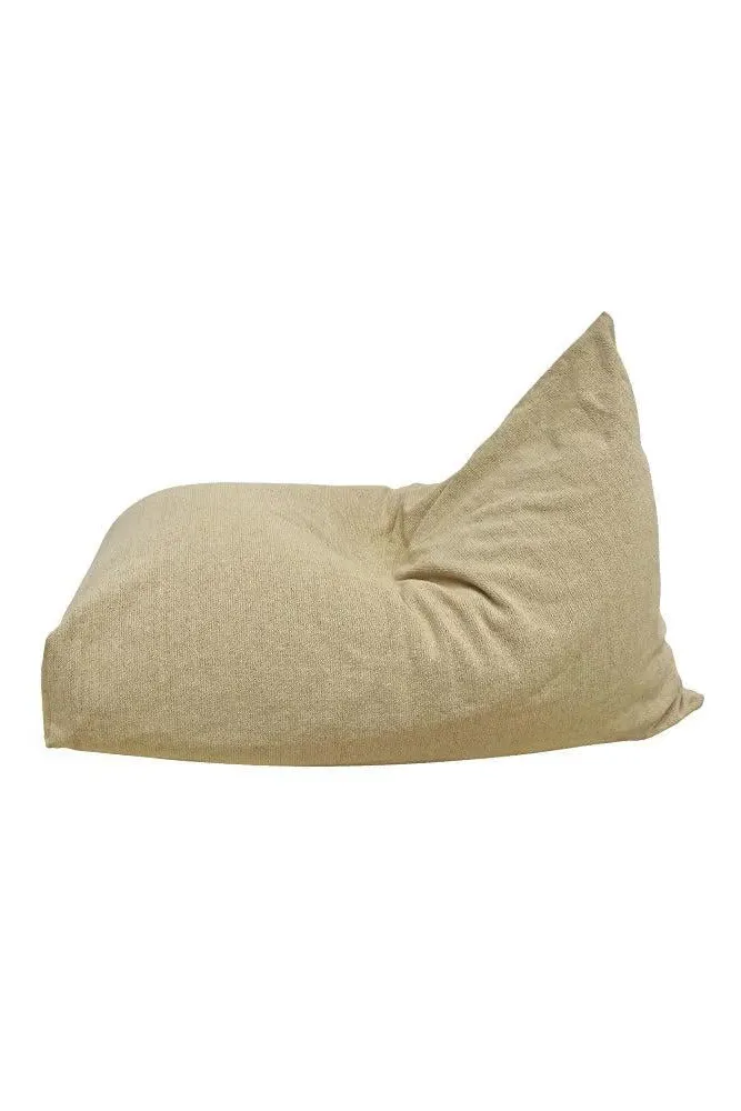 Emily Large Bean Bag Pouf - Beige, Cotton Canvas image