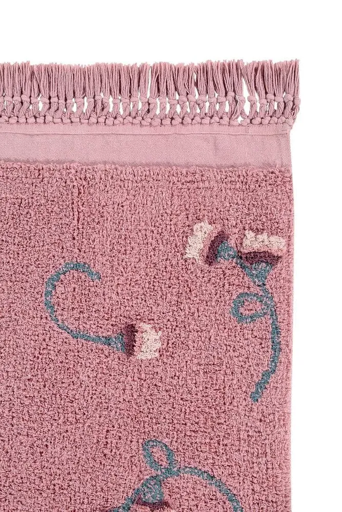 English Garden Rose Area Rug - Washable