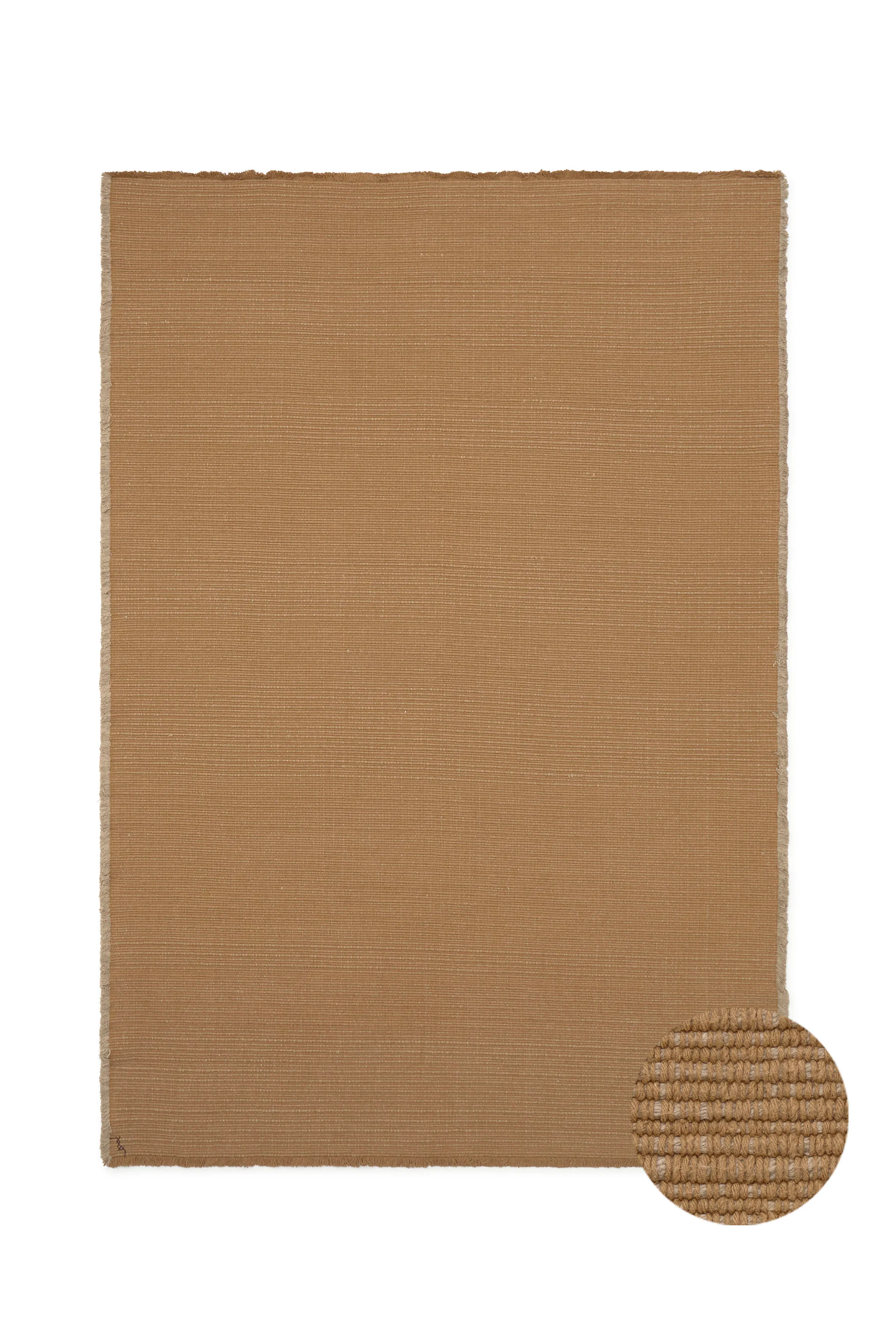 Handloom Area Rug - Ochre, Cotton